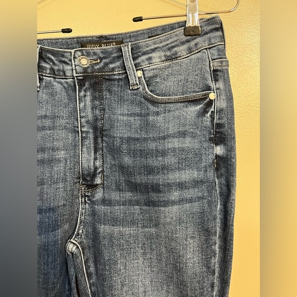 Judy Blue Slim Boot Cut Size Splits Women's Blue Jeans Size 30 - Picture 6 of 12